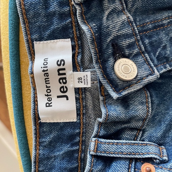 Reformation *Brand New* Cary Stretch High Rise Slouchy Wide Leg Jeans - Picture 5 of 10